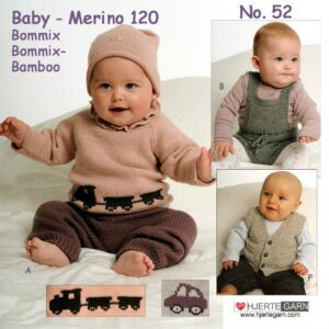 Baby strikkeopskrifter bog nr 52