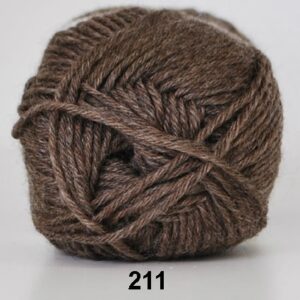 Basic - Strømpegarn - Superwash - fv 211 Brun