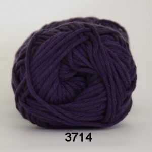 Cotton 8/8 fv 3714 Mørk Lilla