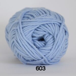 Cotton 8/8 fv 603Lyseblå