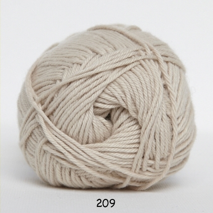 Cotton nr. 8- Bomuldsgarn - Hæklegarn - 209 Lys Beige