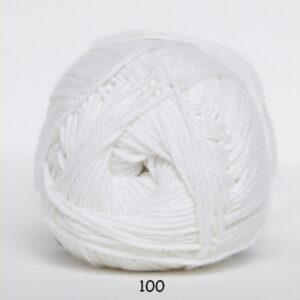 Cotton nr. 8 - Bomuldsgarn - Hæklegarn - fv 100 Hvid