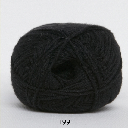 Cotton nr. 8 - Bomuldsgarn - Hæklegarn - fv 199 Sort
