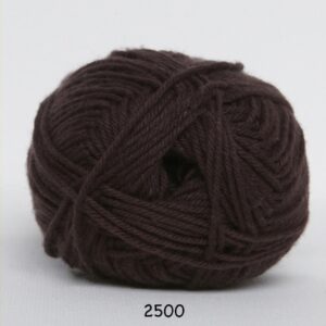 Cotton nr. 8 - Bomuldsgarn - Hæklegarn - fv 2500 Mørke Brun