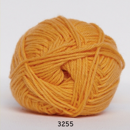 Cotton nr. 8 - Bomuldsgarn - Hæklegarn - fv 3255 Orange