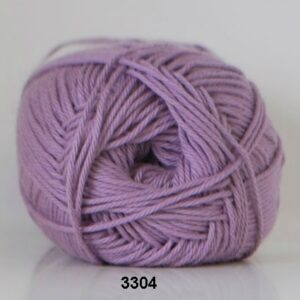 Cotton nr. 8 - Bomuldsgarn - Hæklegarn - fv 3304 Lavendel