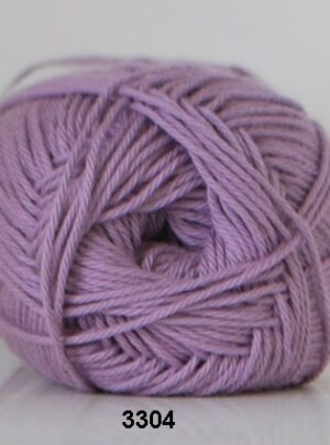 Cotton nr. 8 - Bomuldsgarn - Hæklegarn - fv 3304 Lavendel