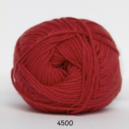 Cotton nr. 8- Bomuldsgarn - Hæklegarn - fv 4500 Rød