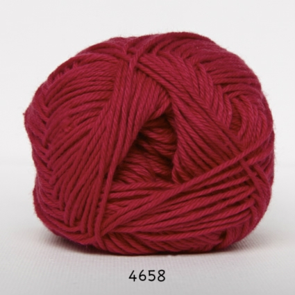 Cotton nr. 8 - Bomuldsgarn - Hæklegarn - fv 4658 Mørk Pink