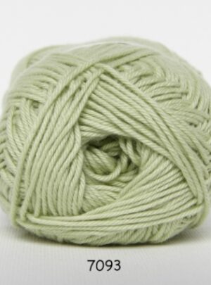 Cotton nr. 8 - Bomuldsgarn - Hæklegarn - fv 7093 Pastel Grøn