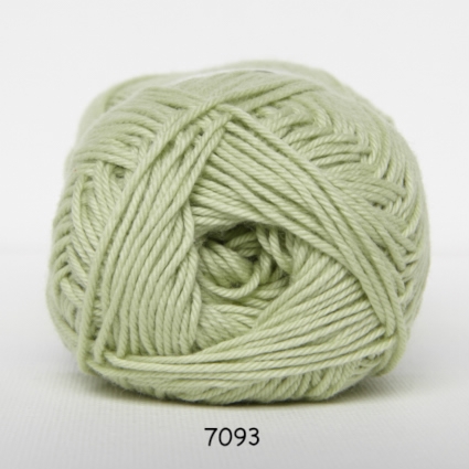 Cotton nr. 8 - Bomuldsgarn - Hæklegarn - fv 7093 Pastel Grøn
