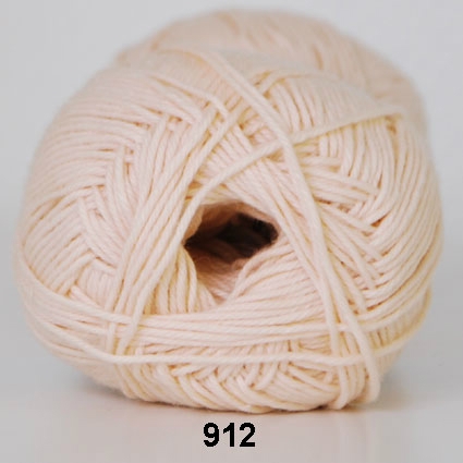 Cotton nr. 8- Bomuldsgarn - Hæklegarn - fv 915 Hudfarve