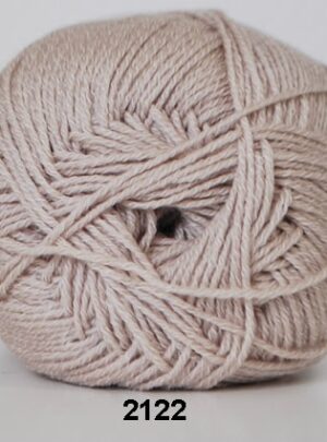 Hjertegarn Lana Cotton 212 - Bomuldsgarn - Merino Garn - 2122 Beige