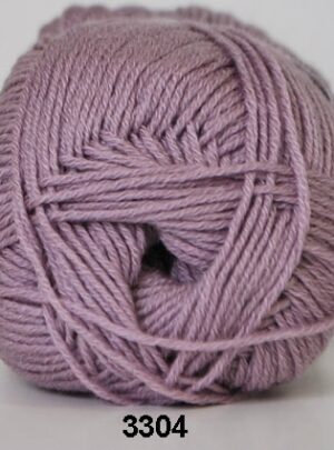 Hjertegarn Lana Cotton 212 - Bomuldsgarn - Merino Garn - 3304 Lavendel