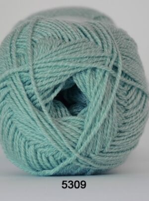 Hjertegarn Lana Cotton 212 - Bomuldsgarn - Merino Garn - 5309 Mint Grøn