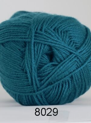 Hjertegarn Lana Cotton 212 - Bomuldsgarn - Merino Garn - fv 8029 Mørk Jade Grøn