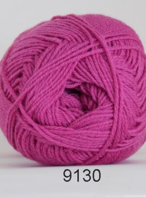 Hjertegarn Lana Cotton 212 - Bomuldsgarn - Merino Garn - fv 9130 Pink