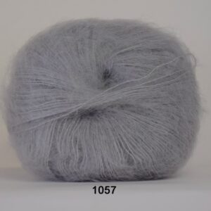Hjertegarn Silk Kid Mohair Garn - fv 1057 Muse Grå