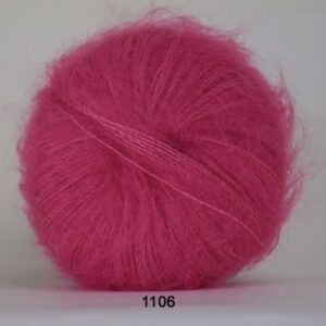 Hjertegarn Silk Kid Mohair Garn - fv 1106 Lys Pink