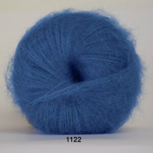 Hjertegarn Silk Kid Mohair Garn - fv 1122 Cobolt Blå