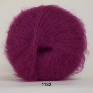 Hjertegarn Silk Kid Mohair Garn - fv 1132 Mørk Pink