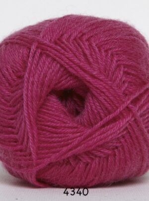 Sock 4 - Strømpegarn - Uldgarn - fv 4340 Pink