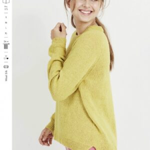 Strikkehæfte 175 model Ulla 1742 sweater med slids