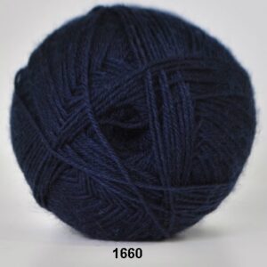 Strømpegarn - Hjertegarn - Aloa - fv 1660 Mørk Blå