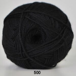 Strømpegarn - Hjertegarn - Aloa - fv 500 Sort