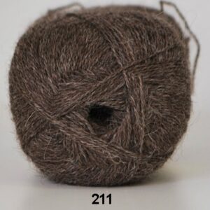 Alpaca 400 - Lama Uldgarn - fv 211 Brun Melange
