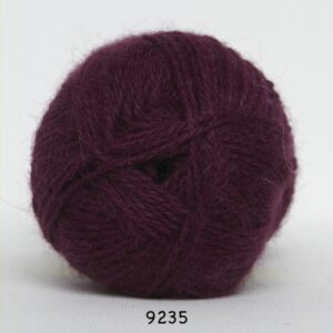 Hjerte Alpaca 100% Alpaca uld fv 9235 Bordeaux