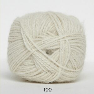 Hjerte Alpaca - Alpaca Uldgarn - fv 100 Råhvid