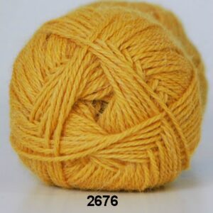 Hjerte Alpaca - Alpaca Uldgarn - fv 2676 Gul