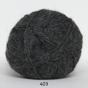 Hjerte Alpaca - Alpaca Uldgarn - fv 403 Koks Grå