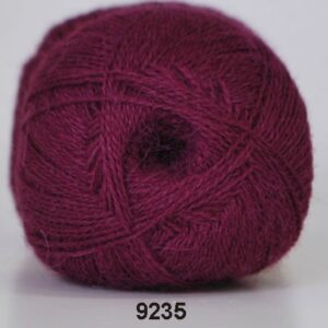Hjertegarn Alpaca 400 - Lama Uldgarn - fv 9235 Bordeaux Rød
