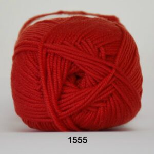 Hjertegarn Extrafine Merino 150 Garn - fv 1555 Hindbær Rød