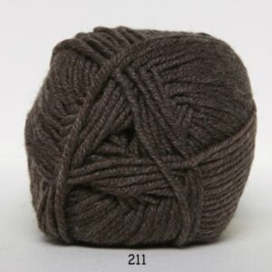 Hjertegarn Extrafine Merino 150 Garn - fv 211 Mellembrun