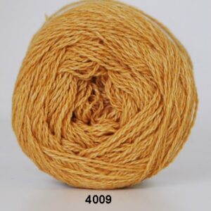 Hjertegarn Organic 350 - Økologisk Merinould Garn - fv 4009 Karry gul