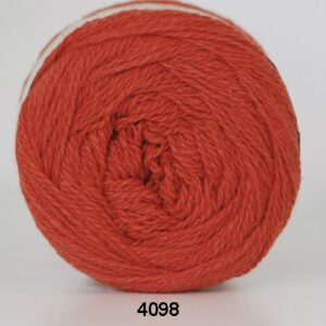 Hjertegarn Organic 350 - Økologisk Merinould Garn - fv 4098 Mørk orange
