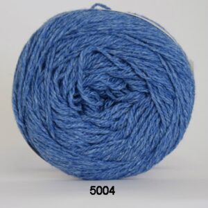 Hjertegarn Organic Trio Garn - Silkegarn - 5004 Blå