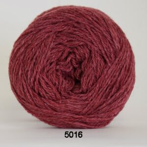 Hjertegarn Organic Trio Garn - fv 5016 Mørk Rød