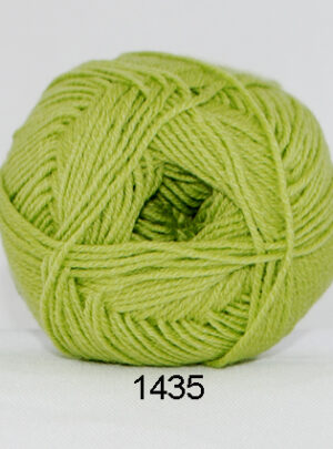 Hjertegarn Lana Cotton 212 - Bomuldsgarn - Merino Garn - 1435 Lime Grøn