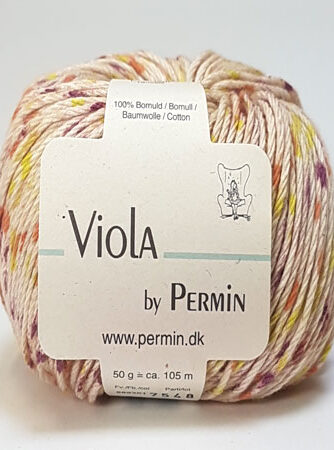 Viola Permin - Flerfarvet Bomuldsgarn - fv 889201