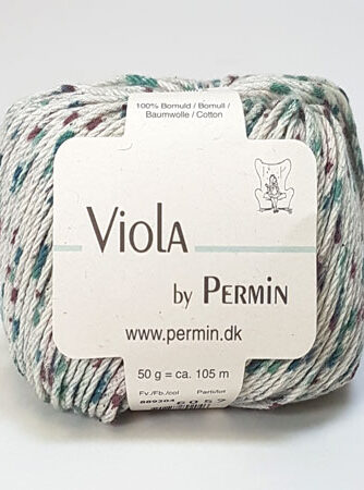 Viola Permin - Flerfarvet Bomuldsgarn - fv 889204