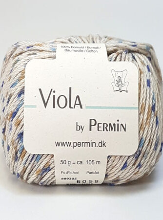 Viola Permin - Flerfarvet Bomuldsgarn - fv 889205
