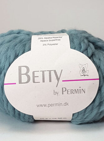 Betty By Permin - Tykt uld og alpaka garn - Fv 889407 Due Blå