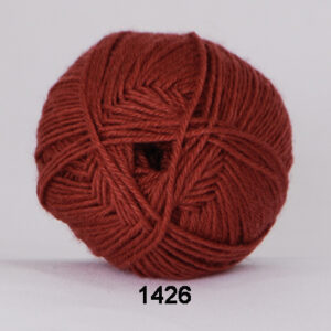 Hjertegarn Bamboo Wool - Uldgarn med bambus garn - Fv 1426 Rust