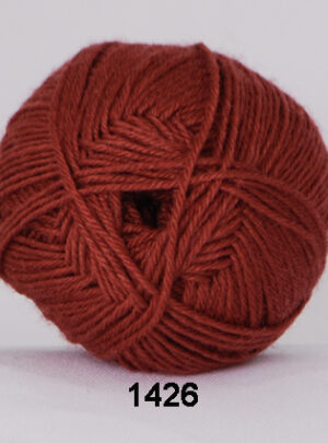 Hjertegarn Bamboo Wool - Uldgarn med bambus garn - Fv 1426 Rust