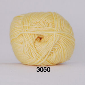 Hjertegarn Bamboo Wool - Uldgarn med bambus garn - Fv 3050 Lys Gul