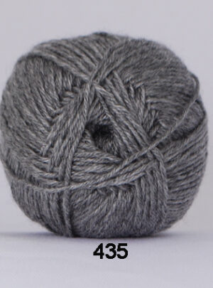 Hjertegarn Bamboo Wool - Uldgarn med bambus garn - Fv 435 Grå